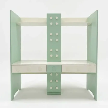 Ollie Desk in Green-White (2)