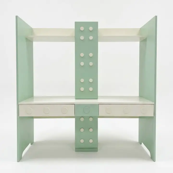 Ollie Desk in Green-White (2)