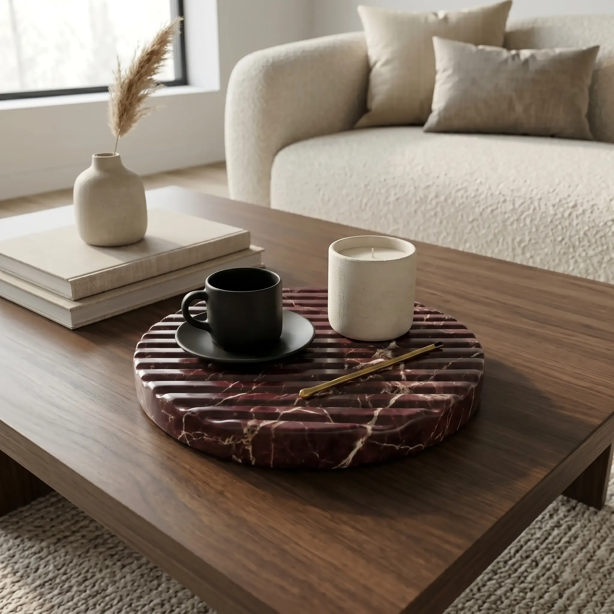 Burgundy Round (1)